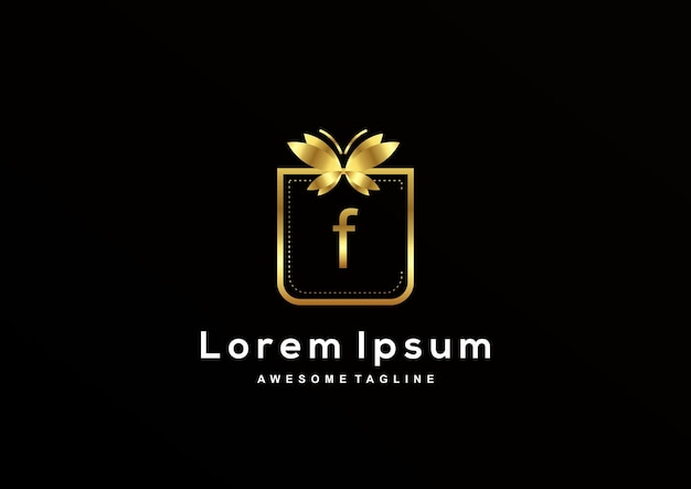 Luxe Letter F-logo-ontwerpcollectie