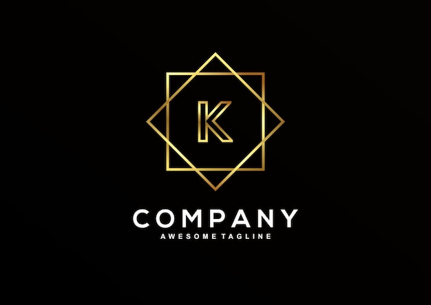 Luxe Letter K-logo-ontwerpcollectie