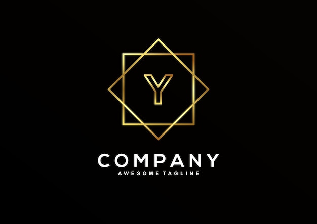 Luxe Letter Y-logo-ontwerpcollectie