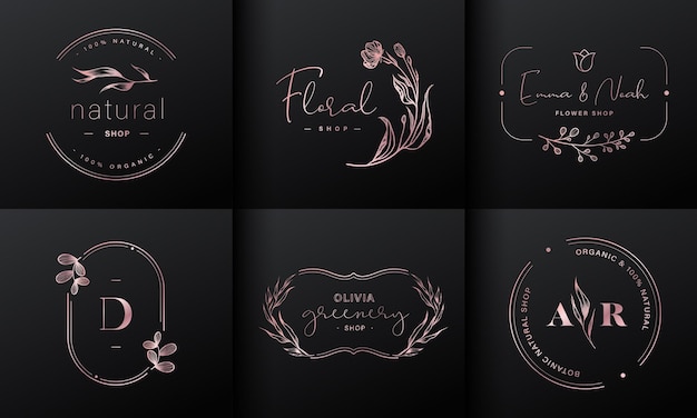 Luxe logo-ontwerpcollectie