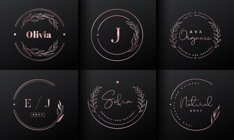 Gratis vector luxe logo-ontwerpcollectie