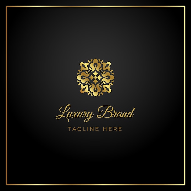 Gratis vector luxe logo ontwerpsjabloon