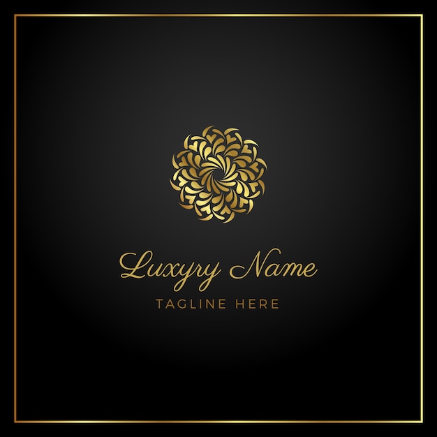 Luxe logo ontwerpsjabloon