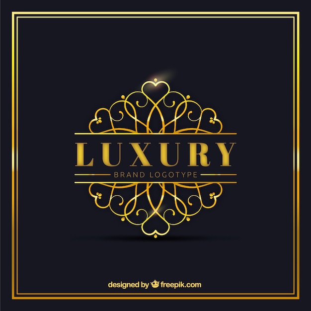 Gratis vector luxe logo template