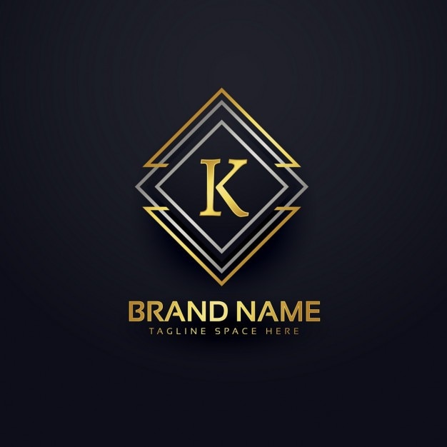 Luxe logo voor letter k