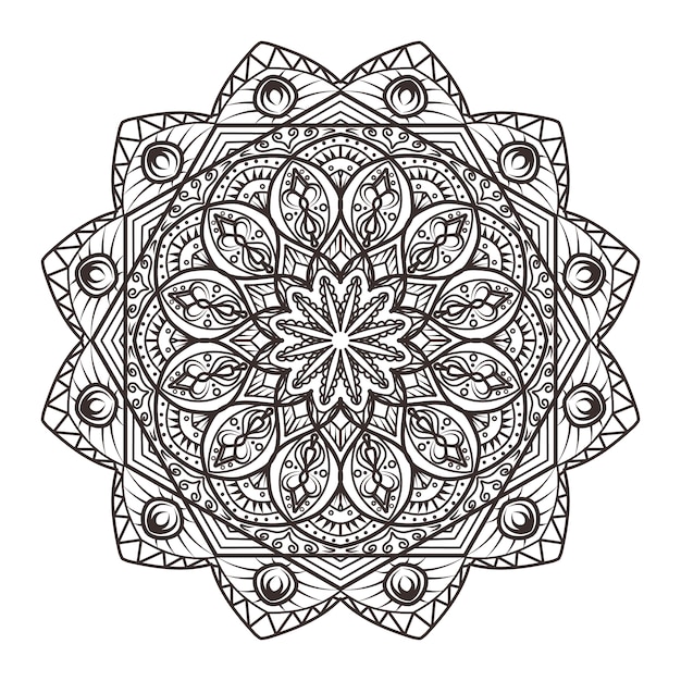 Luxe mandala achtergrond