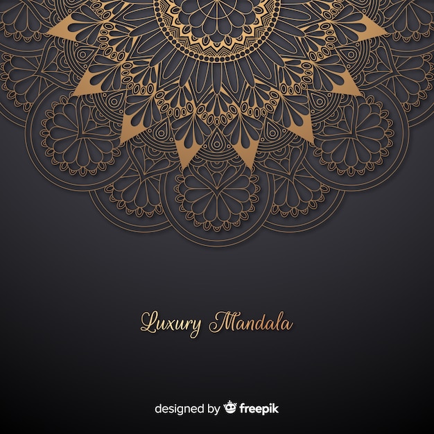 Gratis vector luxe mandala