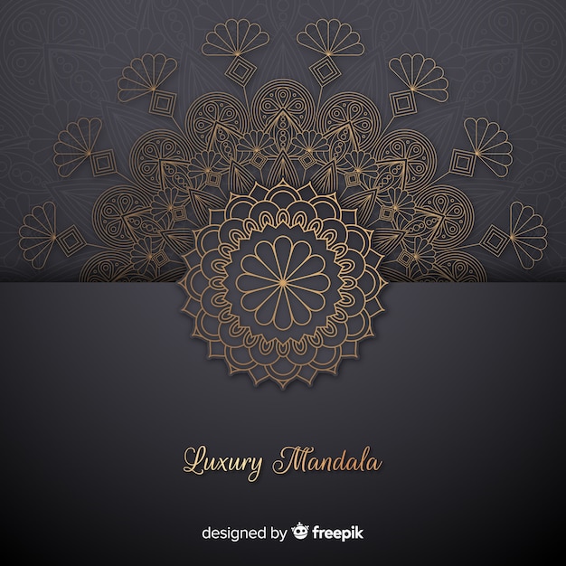 Gratis vector luxe mandala