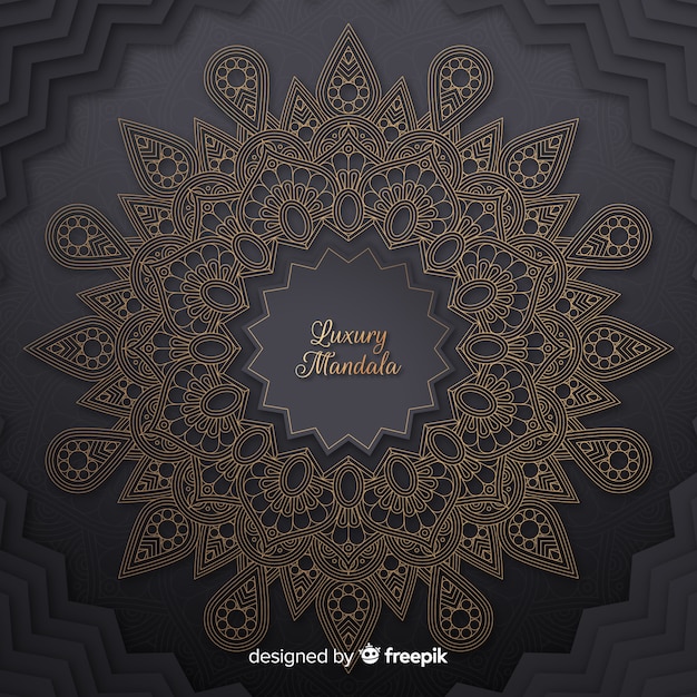 Gratis vector luxe mandala