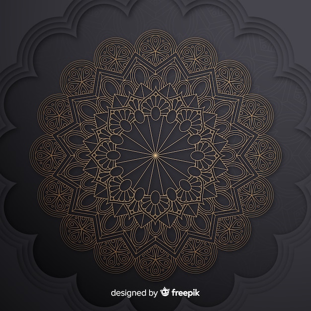 Gratis vector luxe mandala