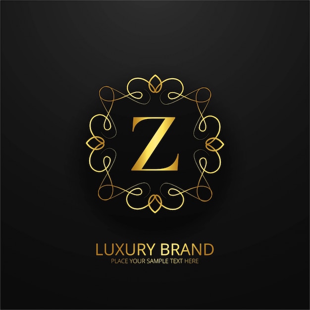 Luxe merk logo achtergrond