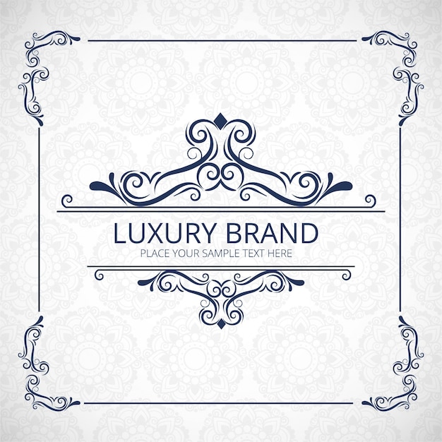 Luxe merk logo achtergrond