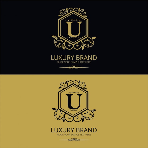 Luxe merk logo achtergrond