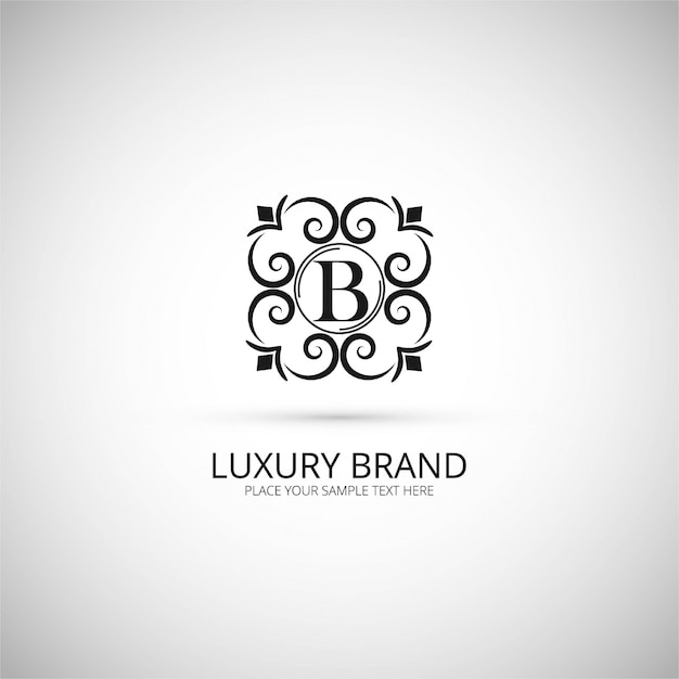 Luxe merk logo achtergrond