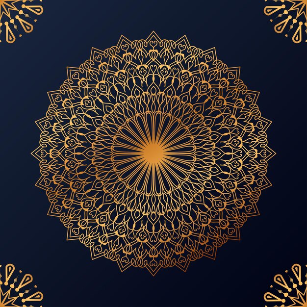 Luxe ornamentele mandala ontwerp achtergrond