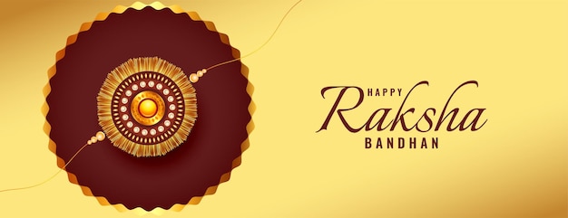Gratis vector luxe raksha bandhan festival achtergrond met rakhi design
