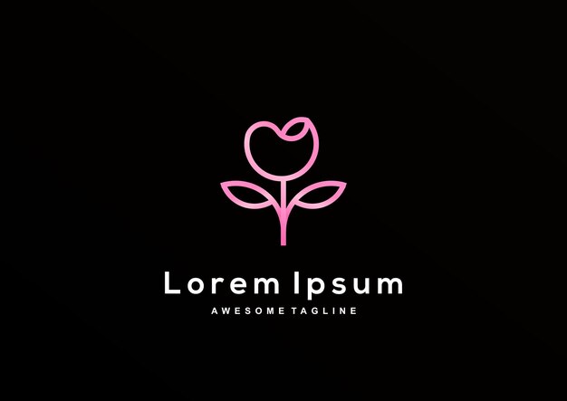 Luxe Tulip logo-ontwerpcollectie voor branding huisstijl