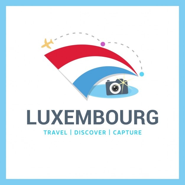 Gratis vector luxemburg travel symbol