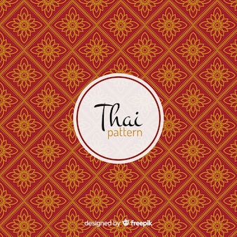 Luxueus thais patroon met gouden stijl