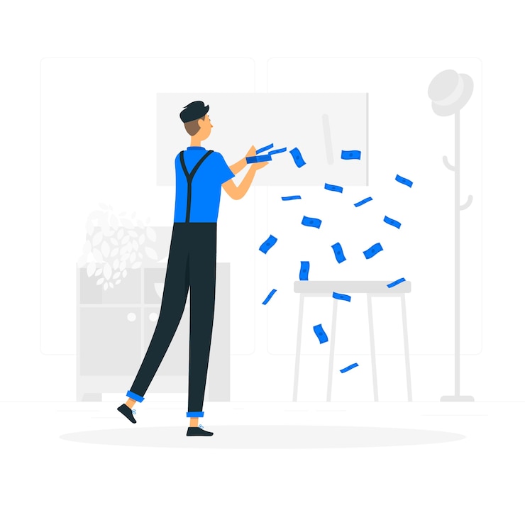 Gratis Vector maak het regen illustratie concept