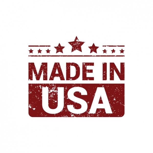 Made in USA in grunge stijl