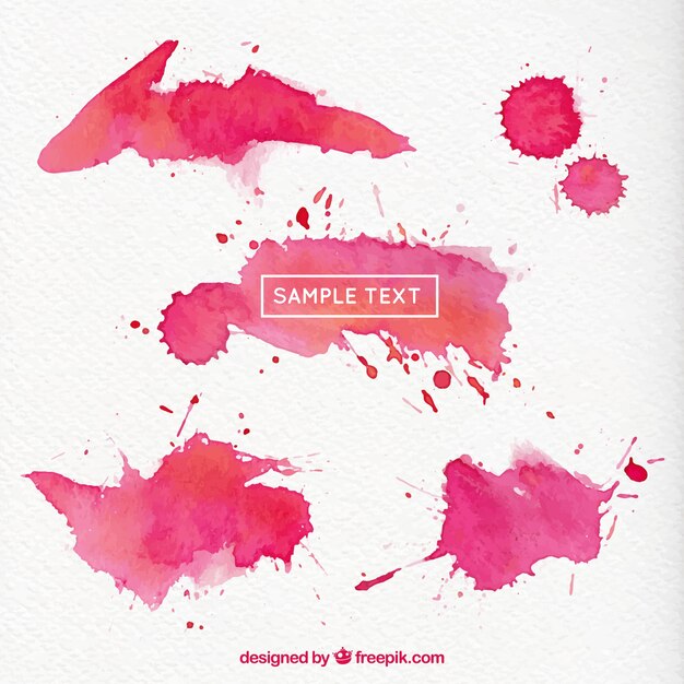 Magenta aquarel spatten