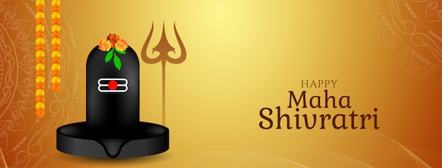 Maha shivratri decoratieve banner