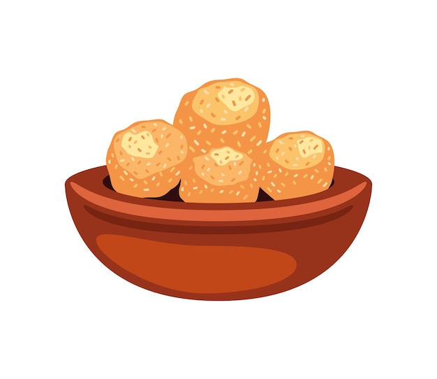 Gratis vector makar sankranti hindoeïstisch eten