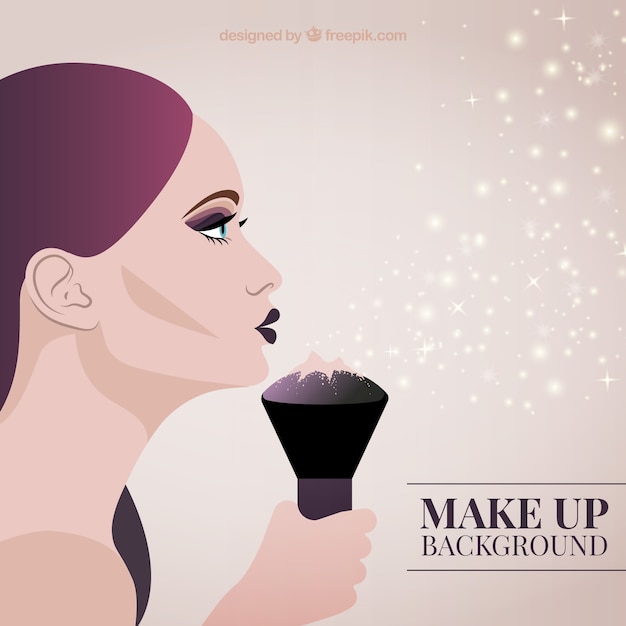 Make-up accessoires achtergrond