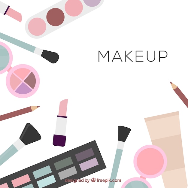 Make-up accessoires achtergrond