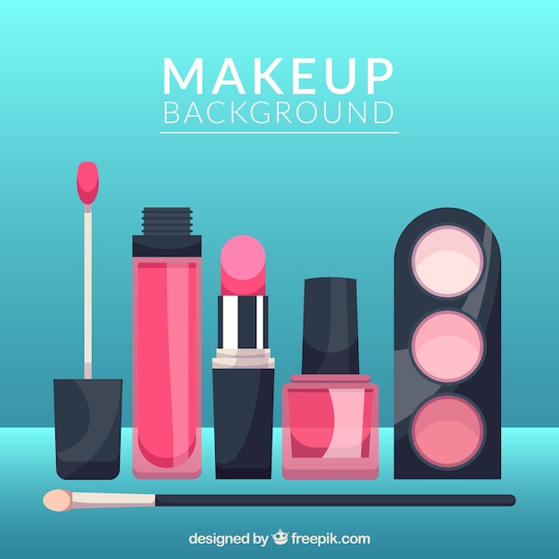 Make-up accessoires achtergrond