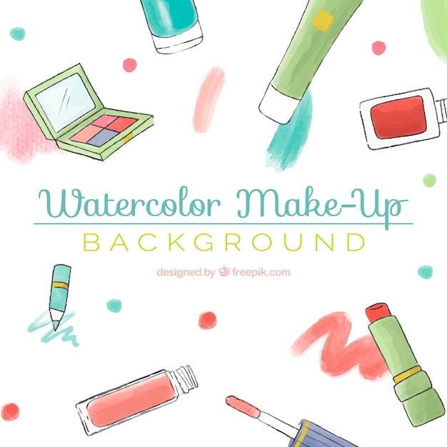 Make-up accessoires achtergrond