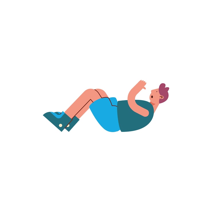 Gratis Vector man beoefenen van oefening