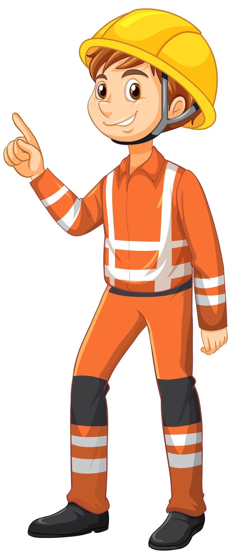 Gratis Vector man in reddingsuniform op witte achtergrond