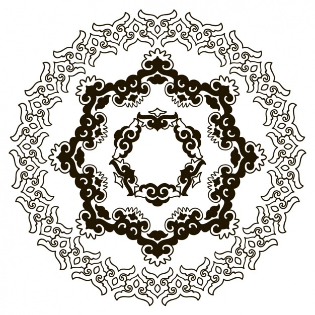 Gratis vector mandala achtergrond ontwerp