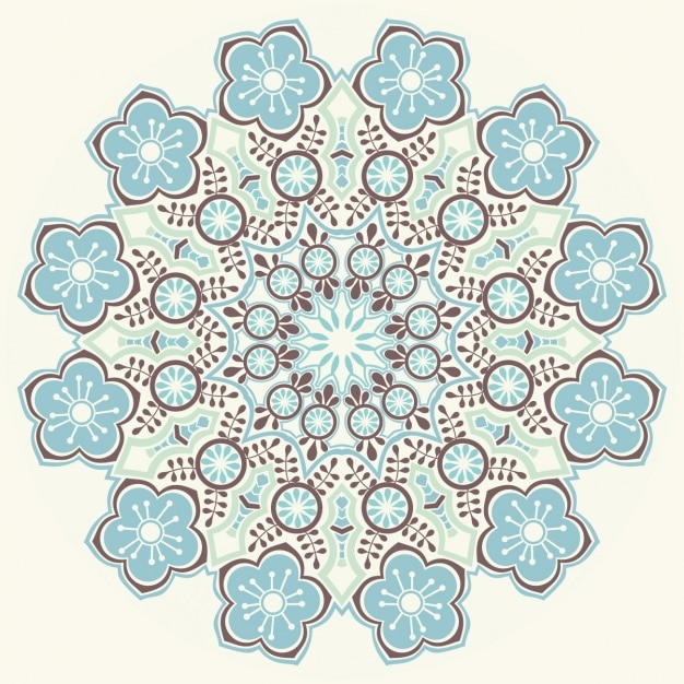 Gratis vector mandala achtergrond ontwerp