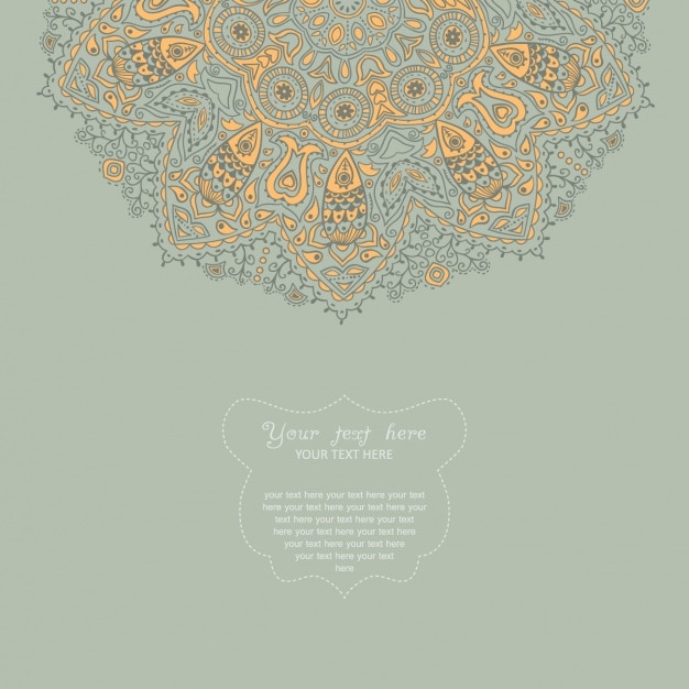 Gratis vector mandala achtergrond ontwerp