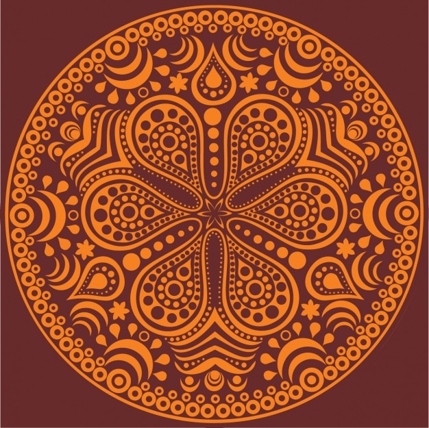 Gratis vector mandala achtergrond ontwerp