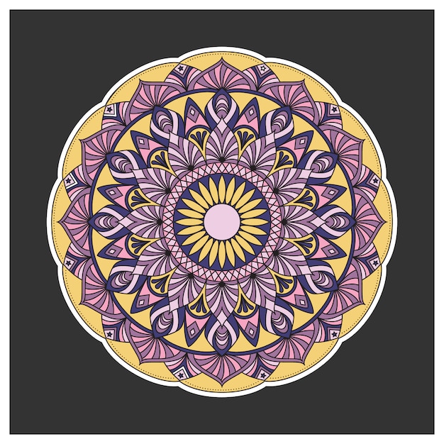 Gratis vector mandala achtergrond ontwerp