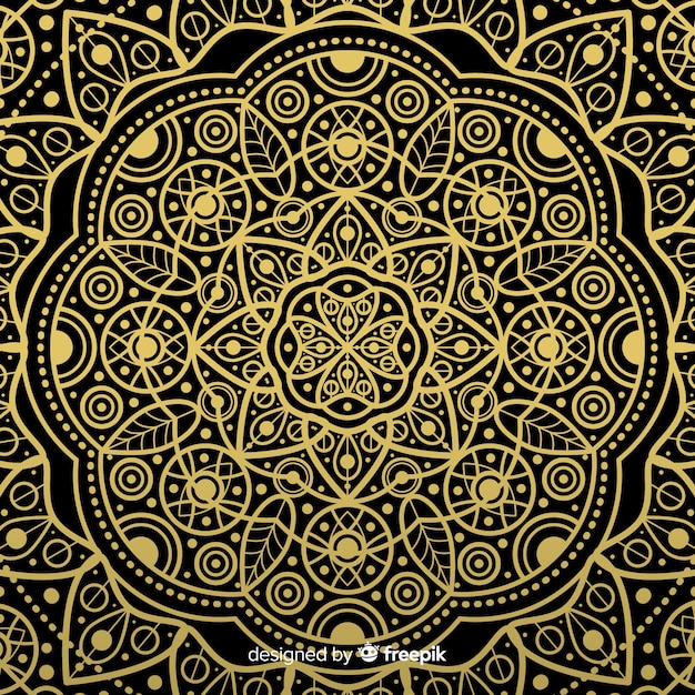 Gratis vector mandala decoratieve achtergrond