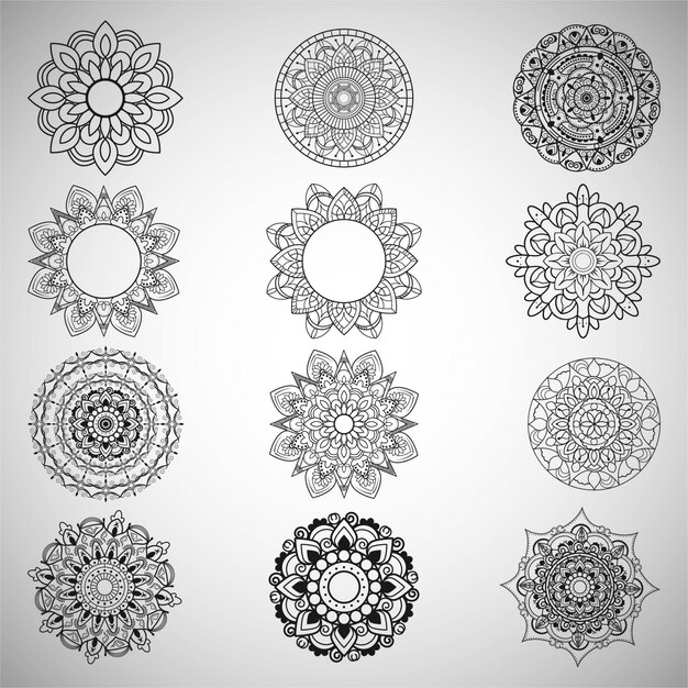 Mandala design set