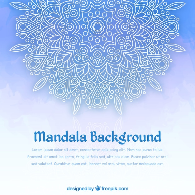 Gratis vector mandala met verloop achtergrond