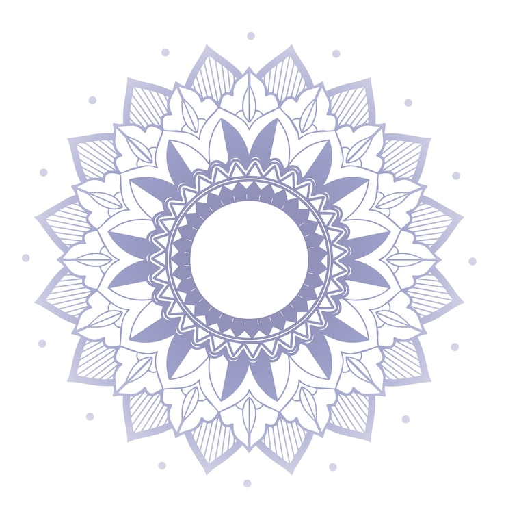 Gratis Vector mandala-patronen op een geïsoleerde achtergrond