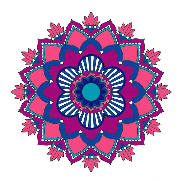 Gratis vector mandala patronen