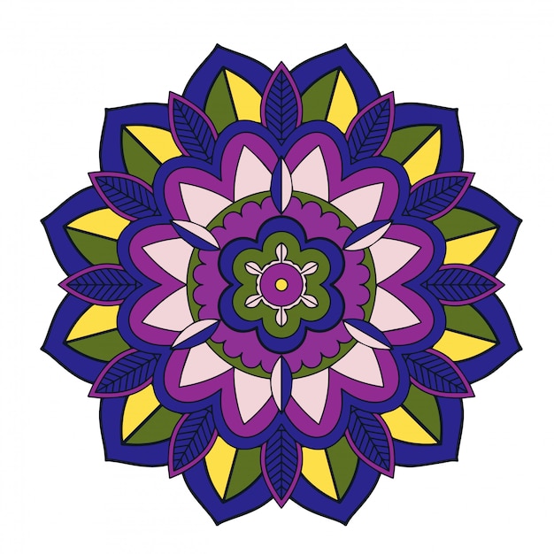 Gratis vector mandala patronen