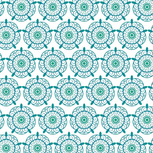 Gratis vector mandala patroon achtergrond