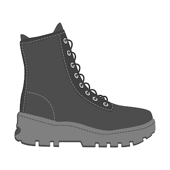 Mannen schoenen hoge top sneakers geïsoleerd. mannelijke man seizoen schoenen pictogrammen. schoeisel vector illustratie