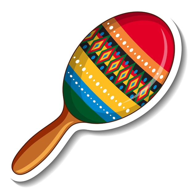 Gratis vector maracas muziekinstrument cartoon