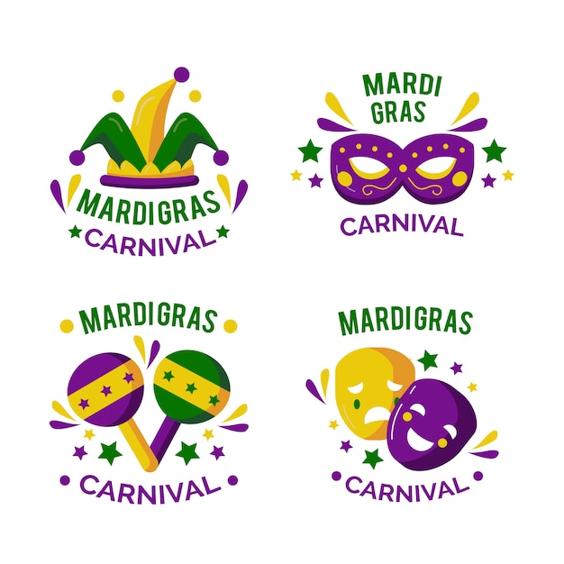 Mardi gras badge-collectie