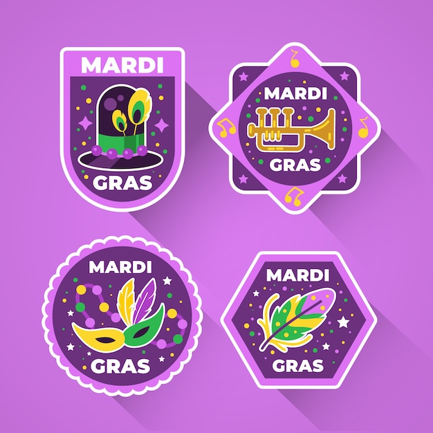 Mardi gras badge-collectie